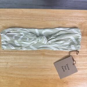 Stone Fox Swim Lele Aloe Lines NWT Bikini Top